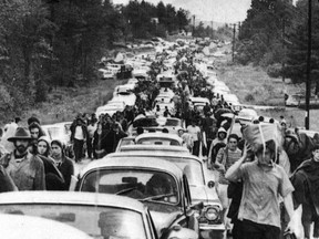 Estimates of how many people were at Woodstock range from 400,000 to 450,000, with some media reports suggesting the number was closer to half a million.  AP photo, Postmedia files.