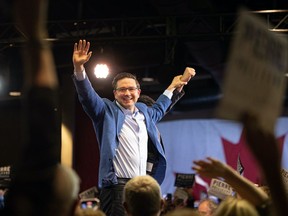 Pierre Poilievre greets over 2,000 supporters who came to his rally at in Saskatoon, Sask. on Tuesday May 31, 2022.