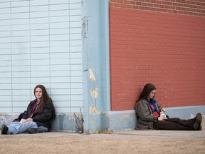Railey, left, and Seazynn Gilliland star as Tegan and Sara in High School, based on the memoir by Tegan and Sara Quin.