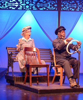 Maureen Thomas and Joseph Marcell in Stage West’s Driving Miss Daisy. Courtesy, John Watson Photography