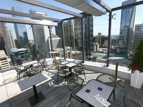 FILE PHOTO: The patio on the 27th floor at the Wilde at the Dorian Hotel in downtown Calgary on Friday, July 29, 2022.