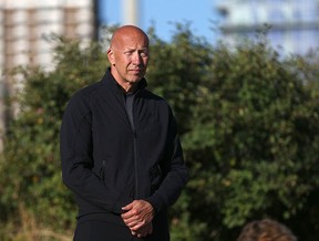 Ken Larson, a friend of Terry Fox, is shown at the Terry Fox Run held at Fort Calgary in downtown Calgary on Sunday, September 18, 2022. The two attended Simon Fraser University together.