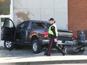 Calgary Police investigate the scene of a fatal accident on 17th Avenue and 36 Street S.E. in Calgary on Sunday, September 18, 2022.
