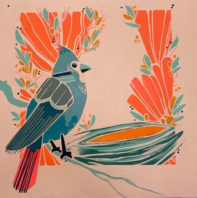 Mayb’s Nesting was donated to the Art is the Heart of the Home.