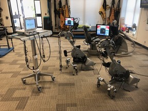 Spinal Cord Injury Alberta has purchased two FES cycles and an Xcite machine through donations inspired by Stewart Mindwinter’s journey. Courtesy Spinal Cord Injury Alberta
