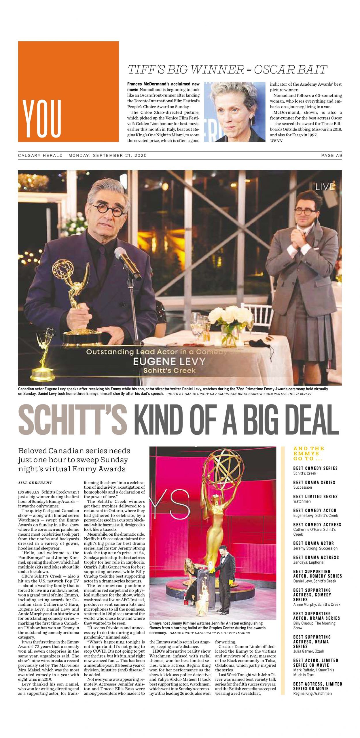 Emmys: Schitt's Creek's Annie Murphy Wins Best Supporting Comedy Actress