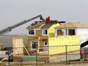 Construction in the new community of Glacier Ridge as Stats Can labour force survey says Calgary saw an 8.5 per cent growth in employment within the construction industry, showing strong recovery since the pandemic in Calgary on Tuesday, September 13, 2022. Darren Makowichuk/Postmedia