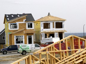 Construction in the new community of Glacier Ridge in Calgary on Tuesday, September 13, 2022.