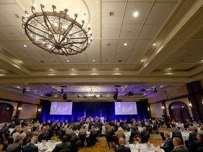 General view of the room during the Global Business Forum 2022 in Banff, Canada, on Thursday, September 22, 2022.