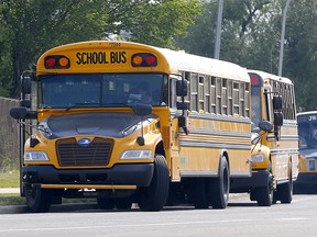 A school bus in Calgary on Wednesday, September 7, 2022.