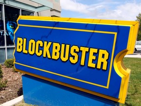 On this day in history in 2010, movie renter Blockbuster Inc. filed for bankruptcy protection in the United States. Blockbuster Canada was placed into receivership in May and closed 146 locations in June. In early September, it announced the remaining 253 stores were scheduled to close after failing to find a buyer willing to invest in the business. Postmedia file photo; photographer: George Frey/Bloomberg