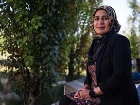 Local physician Dr. Fozia Alvi is heading to Pakistan at the end of the week to help flood relief efforts there. She was photographed outside her Calgary home on Monday, September 5, 2022.