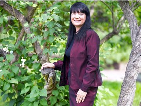 Tannis Baker of Food Tourism Strategies, which is the local partner of a Terroir Symposium in the city, discussing all things related to the food and restaurant industry. One of the participating restaurants is Rouge. Dean Pilling/Postmedia