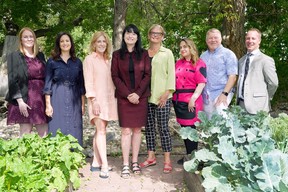 The local committee involved in organizing the city’s Terroir Symposium are, from left: Rheannon Green, Aviva Kohen, Janet Henderson, Tannis Baker, Laurie MacKay, Liana Robberecht, Don House and James Werner. Dean Pilling/Postmedia