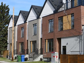 Row housing on 20th Avenue and 5th Street N.W.