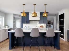 The kitchen in the Lake House, renovated by Van Manna Homes and a finalist in the BILD Alberta Awards in the category of Kitchen Renovation Under $100,000.