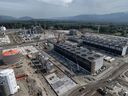 LNG Canada's natural gas liquefaction plant under construction in Kitimat, B.C. is now over 70 per cent complete and on track to see its first cargo delivered by the middle of the decade.