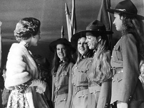 Queen Elizabeth during her royal visit to Calgary in 1973. Calgary Herald archives.