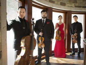 The Parker Quartet from left, Kee-Hyun Kim, Ken Hamao, Jessica Bodner and Daniel Chong. Courtesy, Olivier Roller