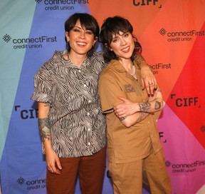 CIFF welcomed Tegan and Sara to walk the red carpet ahead of the screening of HIGH SCHOOL at Cineplex Odeon Eau Claire market in Calgary on Thursday, September 29, 2022. Darren Makowichuk/Postmedia