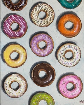Marie Hasegawa’s Doughnuts was donated to Art is the Heart of the Home.