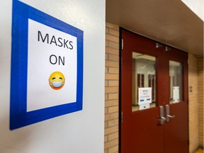 Alberta Premier Danielle Smith said Saturday her government would prevent school districts from enacting mask mandates in the future.