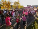 Calgarians are participating in the CIBC Run for the Cure on Sunday, October 2, 2022. This was the first in-person run since 2019.