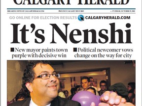 Nenshi Oct. 18 news of the day
