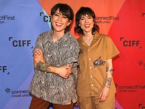 CIFF welcomed Tegan and Sara to walk the red carpet  ahead of the screening of HIGH SCHOOL at Cineplex Odeon Eau Claire market in Calgary on Thursday, September 29, 2022.