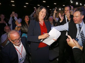 The United Conservative Party announced Danielle Smith has been chosen to replace Jason Kenney as leader at the BMO Centre in Calgary on Thursday, October 6, 2022.