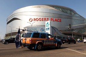 A view of Rogers Place in Edmonton during the playoffs on May 21, 2021.