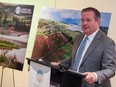 Premier Jason Kenney speaks during an announcement at Heartland Generation on Wednesday, October 5, 2022.