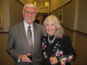John Currie and his wife Bobbie, pictured in 2016. John Currie, a Calgary community pillar, died Oct. 13, 2022, at age 92.