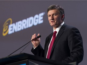 Al Monaco, president and chief executive officer of Enbridge Inc., speaks during the 2015 IHS CERAWeek conference in Houston, Texas, U.S., on Wednesday, April 22, 2015.