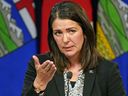 Danielle Smith put Ottawa on notice after being sworn in as Premier of Alberta in Edmonton on Tuesday.
