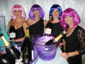 Team Tattinger’s Carlin Donnelly, Tammy Beyeler, Tiffany Corrie and Kathy Rawlyk.