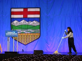 Final preparations are underway at the BMO Centre for the the UCP leadership vote tonight.