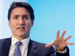 Canada's Prime Minister Justin Trudeau takes part in a climate change conference in Ottawa, Ontario, Canada October 18, 2022.