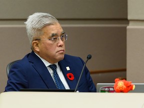 Councilor Terry Wong in the Council Chamber at City Hall on Tuesday, November 8, 2022.