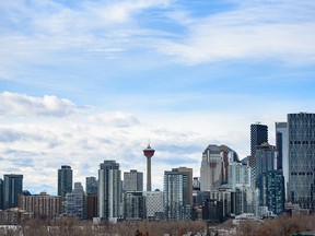 The downtown Calgary skyline was photographed on Tuesday, November 22, 2022.