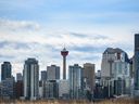 The downtown Calgary skyline was photographed on Tuesday, November 22, 2022.