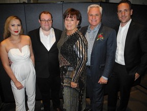 Award honouree Wayne Henuset of El Tequileno’s (second from right), with family members, from left Mylin, Michael, Liz, and far right, Scott Henuset.