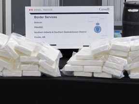 Jagroop Singh, 25, of Calgary, faces charges after CBSA officers found and seized 53 kg of cocaine following a secondary examination of a commercial transport vehicle at the Coutts border crossing on Nov. 21.