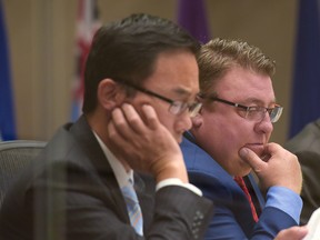 Councillor Sean Chu and then-councillor Joe Magliocca on Monday, Sept. 12, 2016.