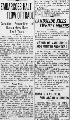 Today in history: The first Harry Potter movie opens to huge numbers 17 Calgary Herald, Nov. 18, 1933