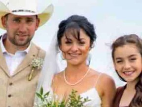 GoFundMe photo of the Erickson family.  Mother Jayme Erickson, a paramedic, visited the scene of her 17-year-old daughter Montana's accident.  Montana died in hospital on November 18, 2022.