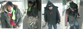 Calgary Police are searching for two unidentified suspects involved in a fight at the Marlborough CTrain station that occurred on Thursday, November 17, 2022.