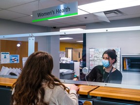 The women's health area at CUPS in Calgary. Gavin Young/Postmedia