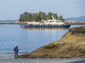 The expedition-style yacht Cascadia allows guests to explore Gulf Islands wineries and take gentle hikes. Courtesy Maple Leaf Adventures
