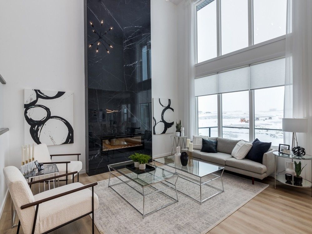 open to above family room